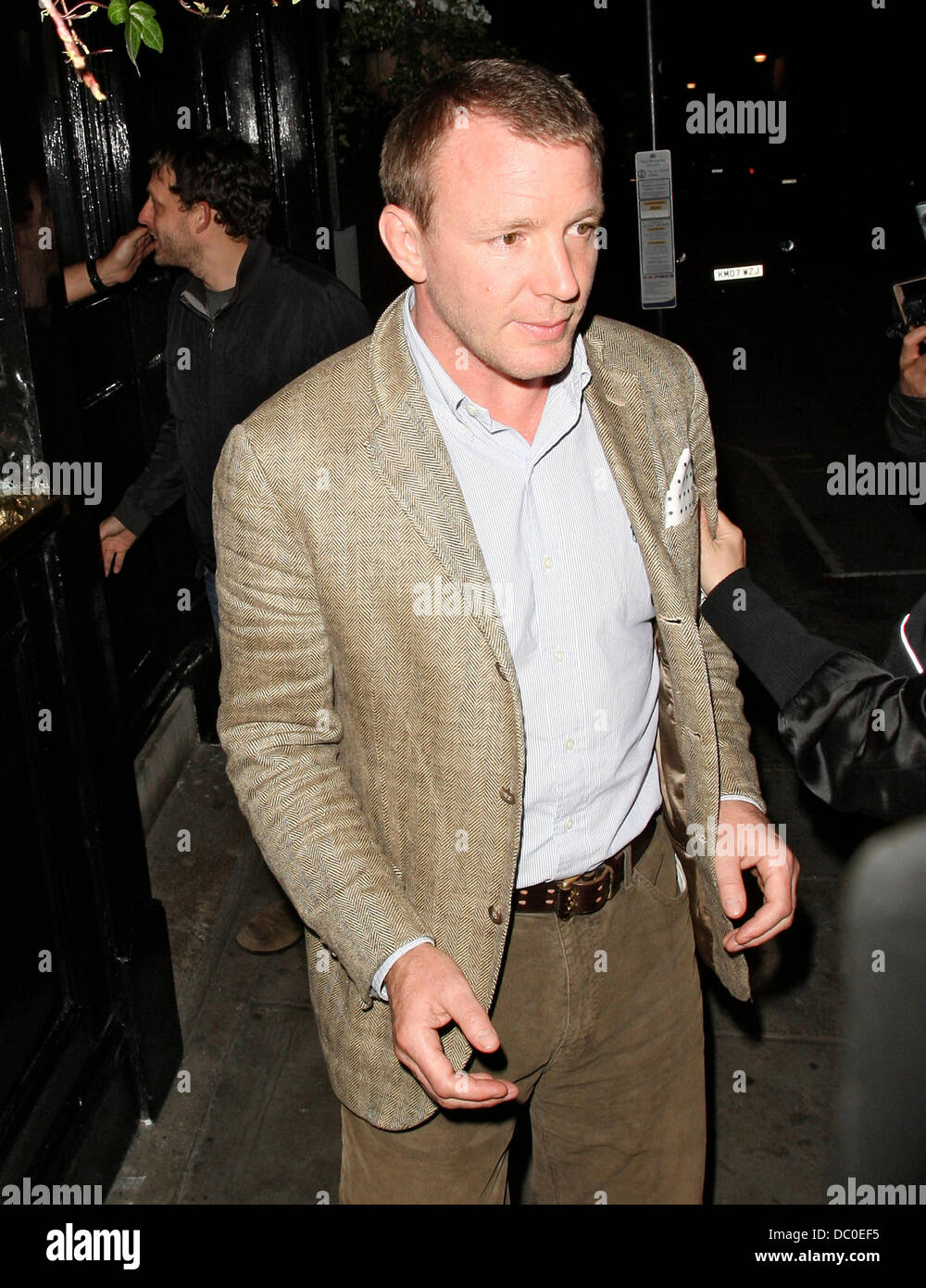 Guy Ritchie leaving the Punch Bowl in Mayfair at 1am London, England