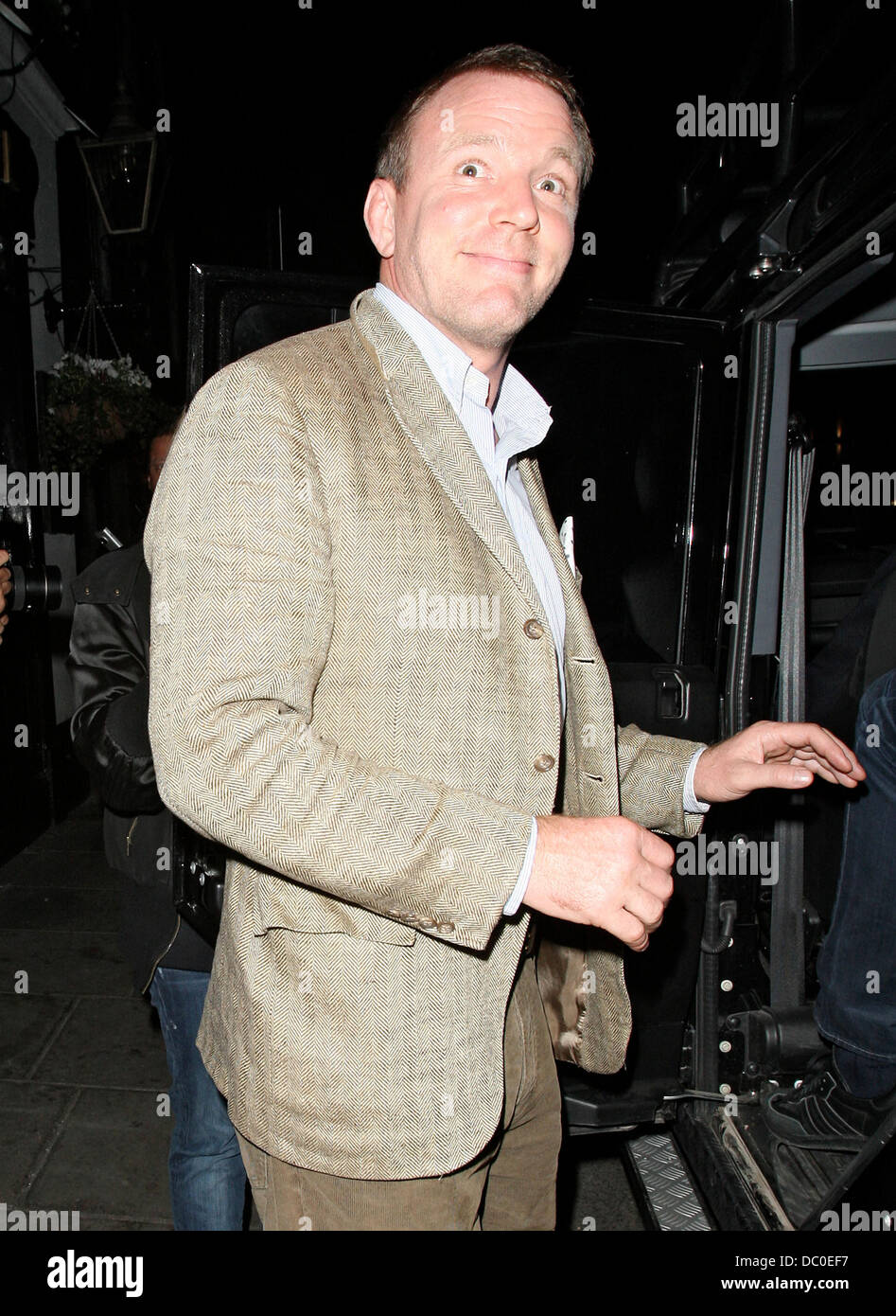 Guy Ritchie leaving the Punch Bowl in Mayfair at 1am London, England