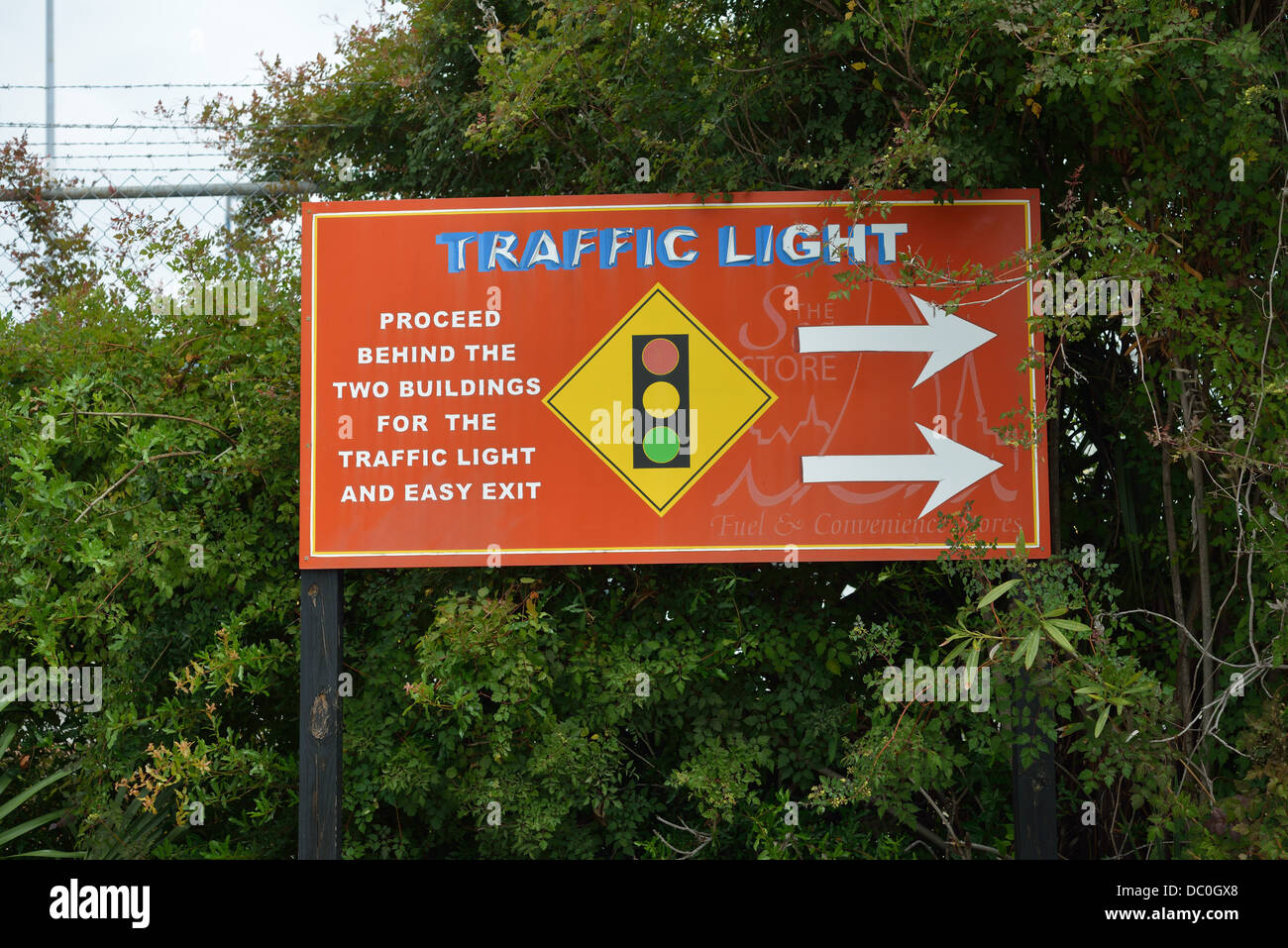 Traffic directional sign Stock Photo