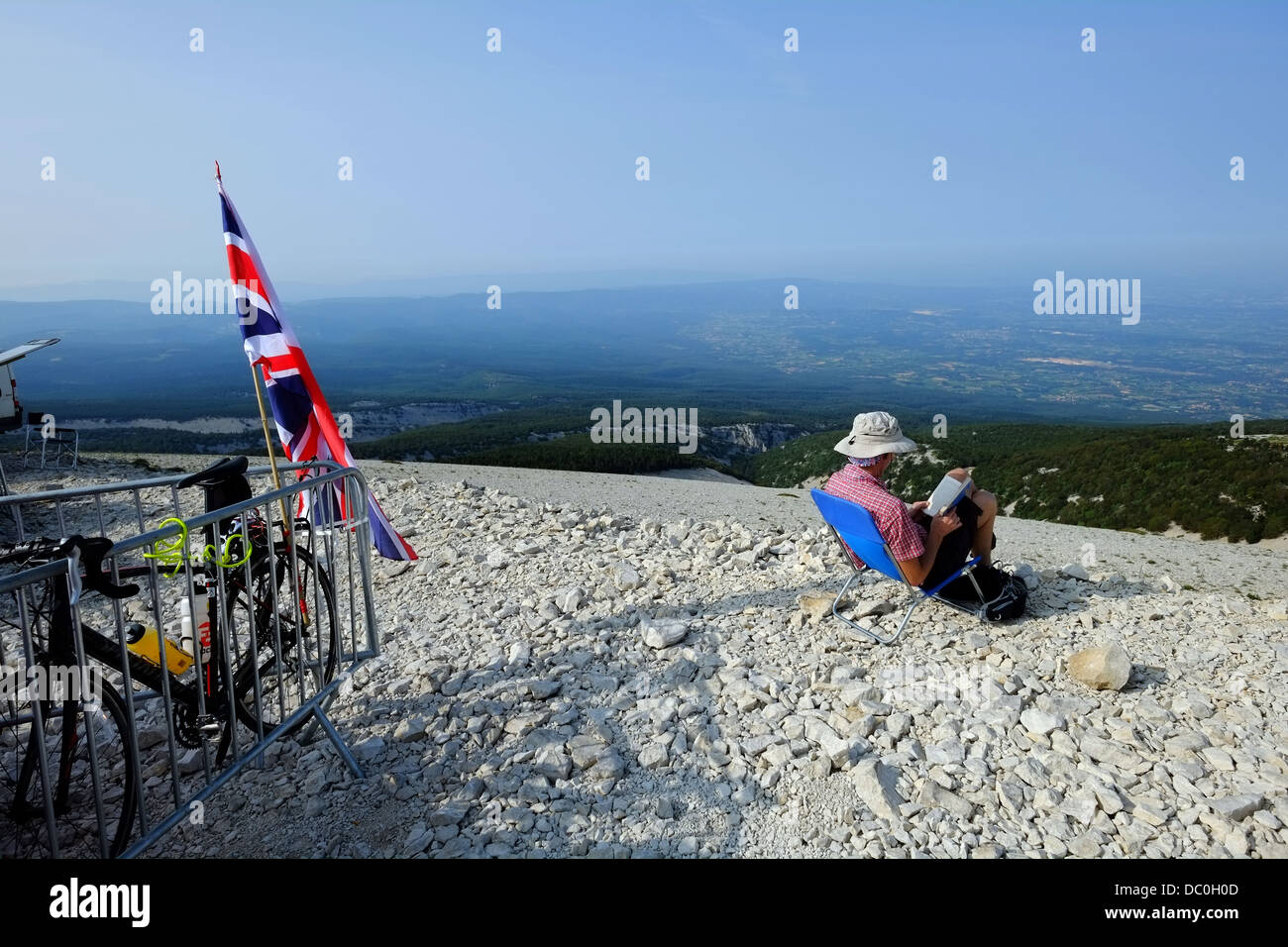 Spectator on Stage 15 of the 2013 Tour De France Givors – Mont Ventoux Stock Photo