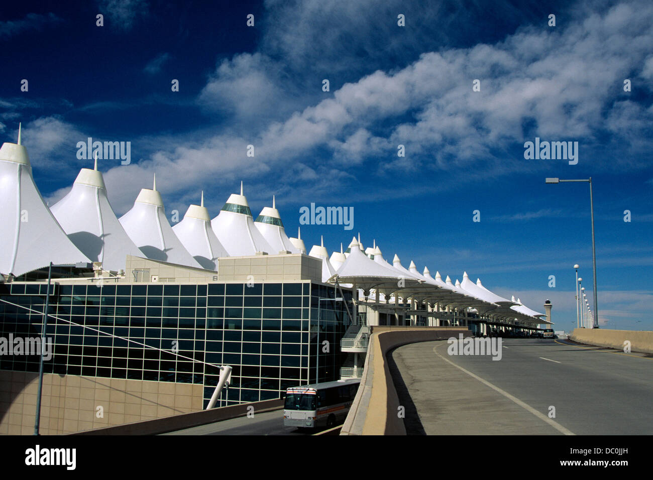 DENVER INTERNATIONAL AIRPORT COLORADO Stock Photo