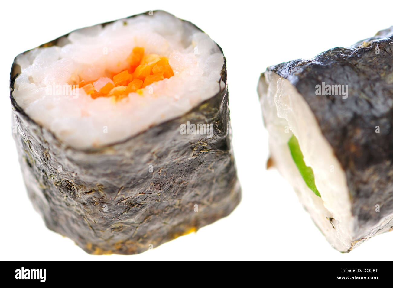 Sushi maki (rice roll wrapped in seaweed Stock Photo Alamy