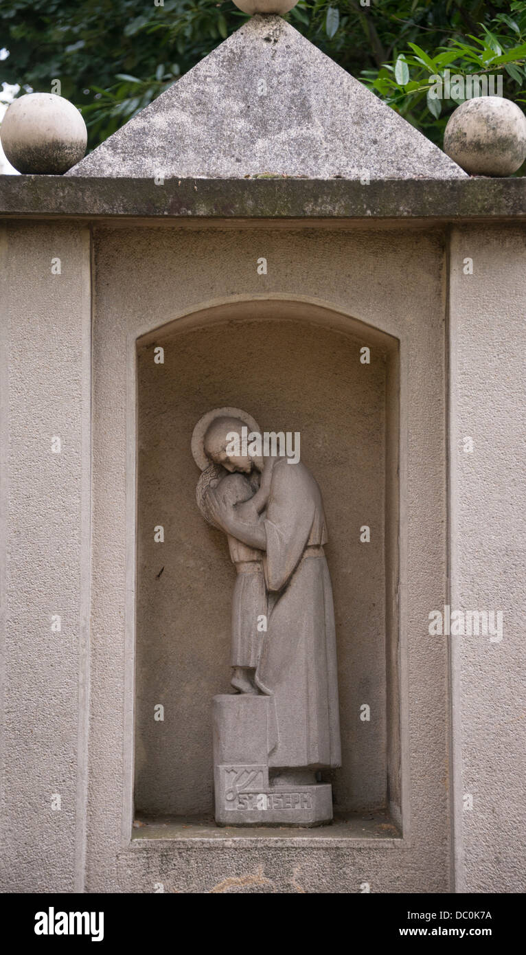 Statue of St Joseph, Picpus cemetery, Paris burial site of many