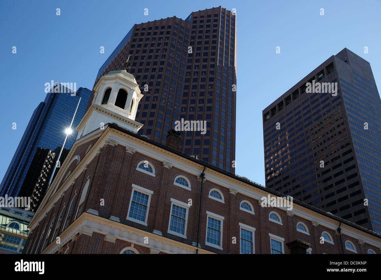 Faneuil Hall on the Freedom Trail, Boston, Massachusetts Stock Photo
