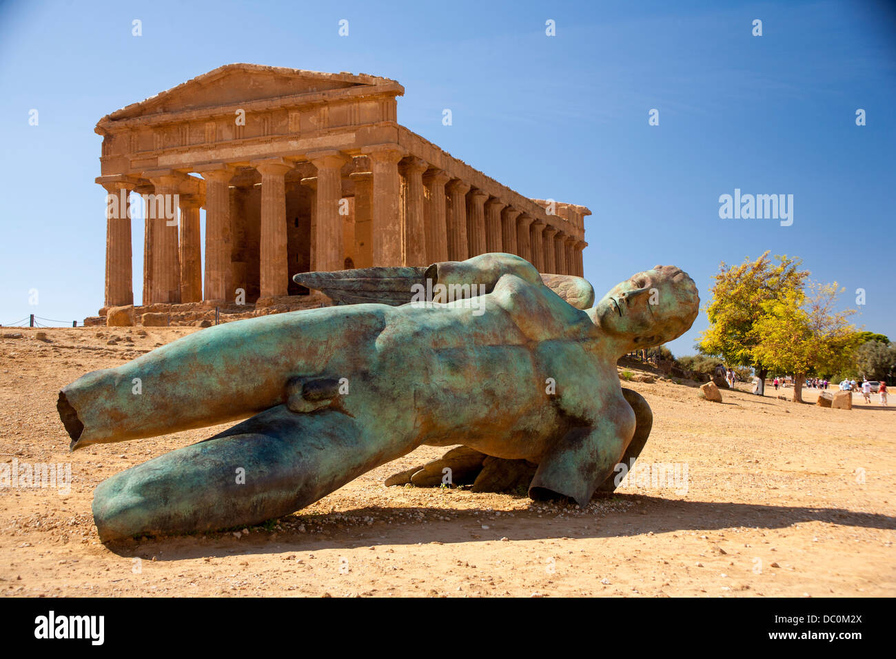 Valley of the Temples in Agrigento, Sicily, Italy.  UNESCO world heritage site. Stock Photo