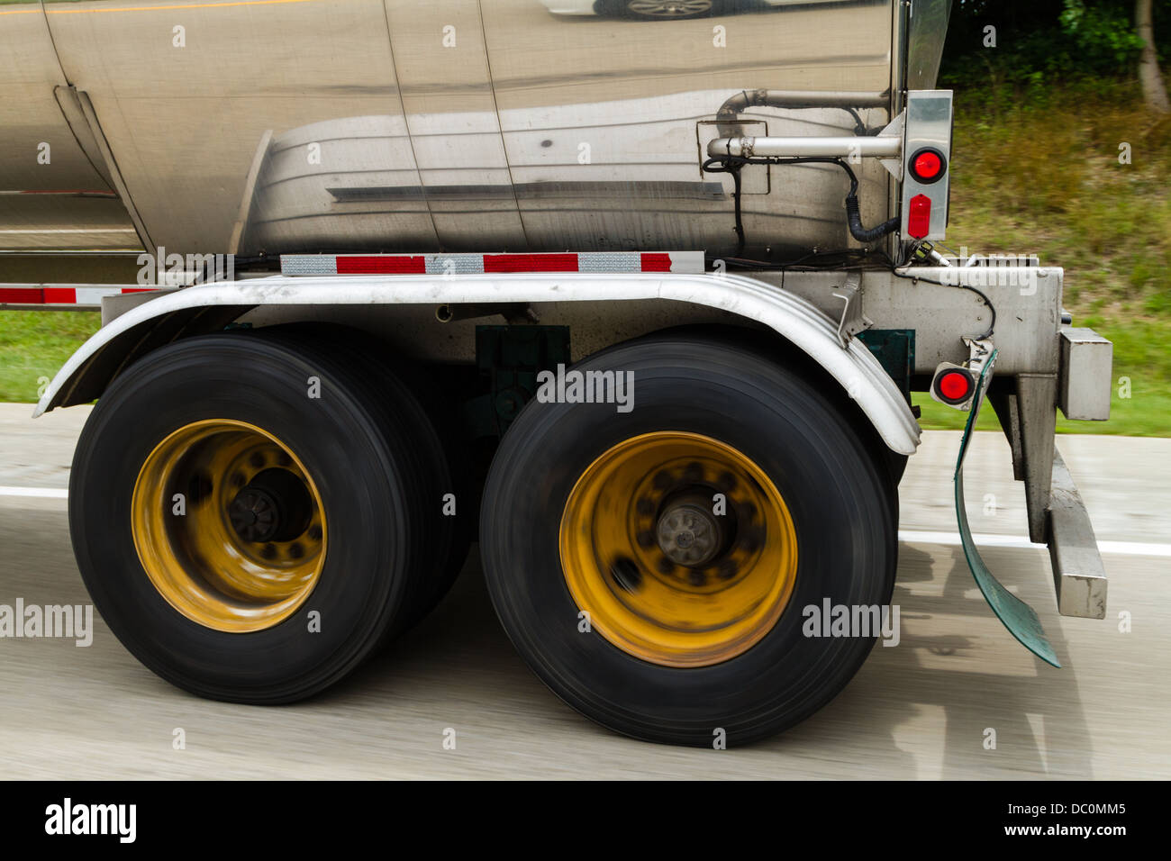 Truck Tires Stock Photo