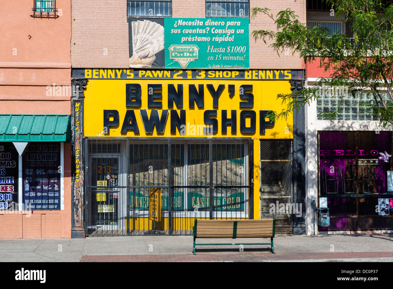 Pawn Shop in El Paso, Texas, USA Stock Photo