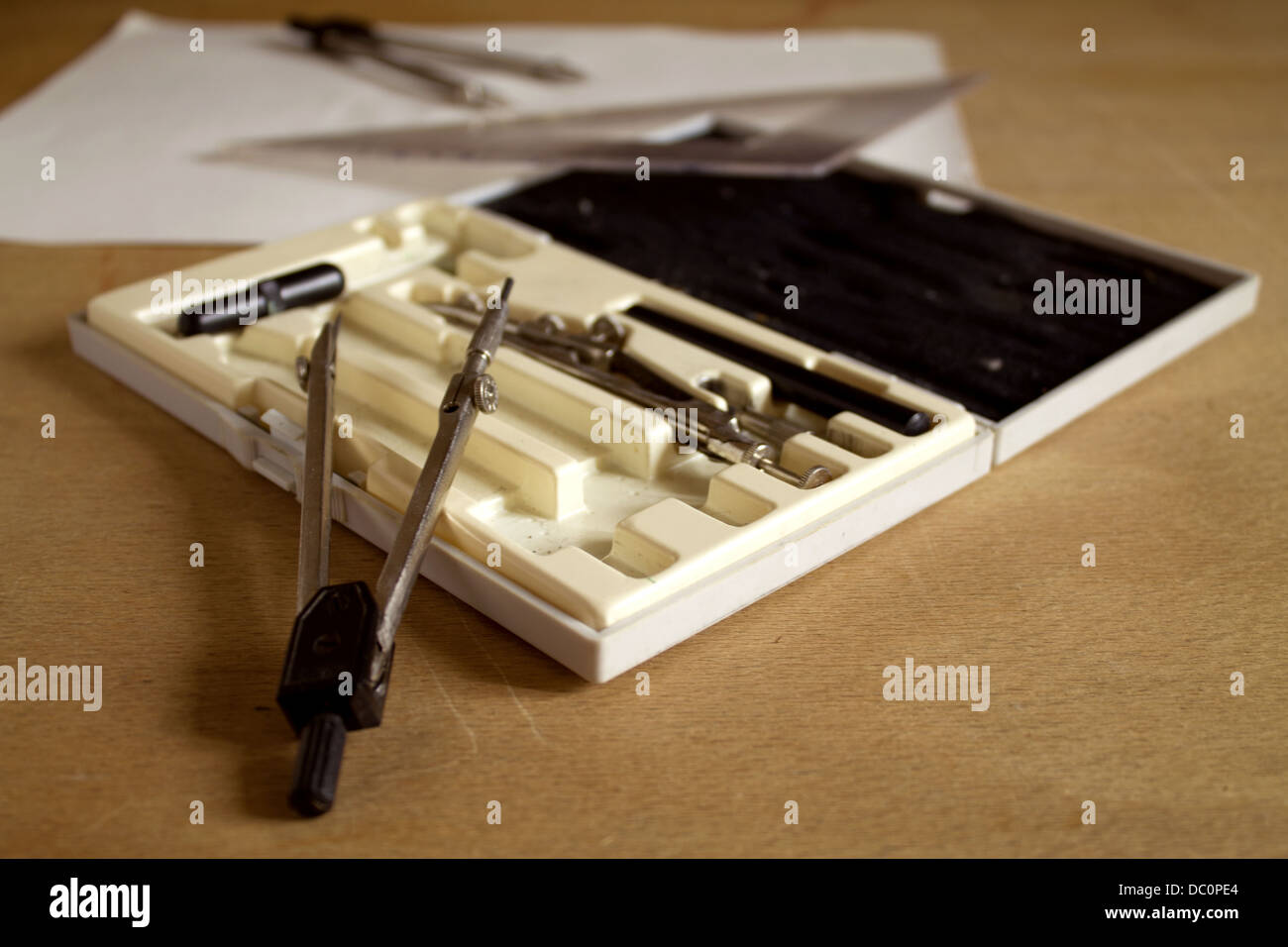 compasses for drawing Stock Photo