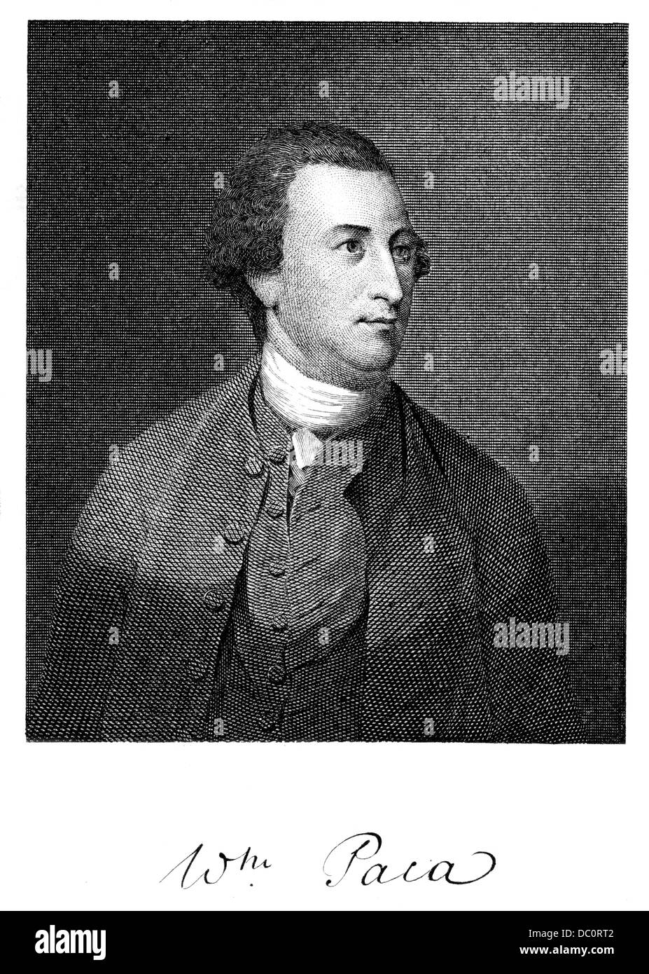 1700s 1770s 1776 WILLIAM PACA SIGNER OF DECLARATION OF INDEPENDENCE MEMBER OF CONTINENTAL CONGRESS FROM MARYLAND Stock Photo
