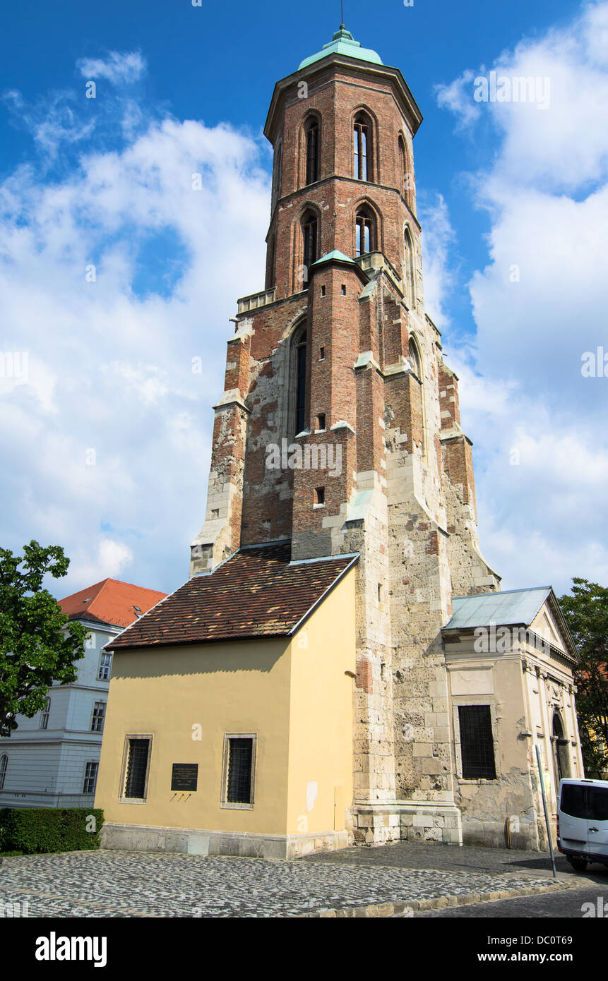 Maria Magdalena Church (Tower), on castle hill, Budapest, Hungary Stock Photo