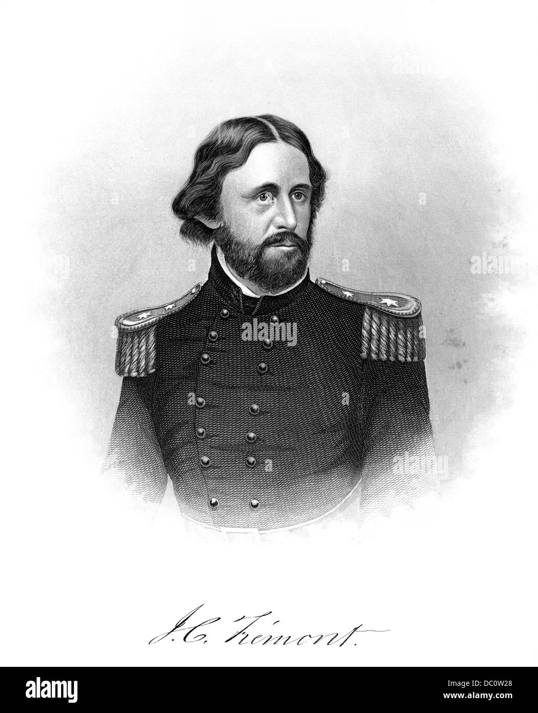 1860s MAJOR GENERAL JOHN C FREMONT AMERICAN SOLDIER EXPLORER POLITICIAN SERVED IN MEXICAN AMERICAN WAR AND AMERICAN CIVIL WAR Stock Photo