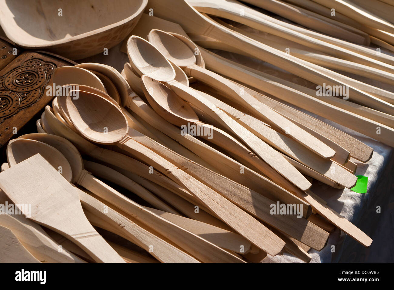 wooden spoons and spatulas Stock Photo Alamy