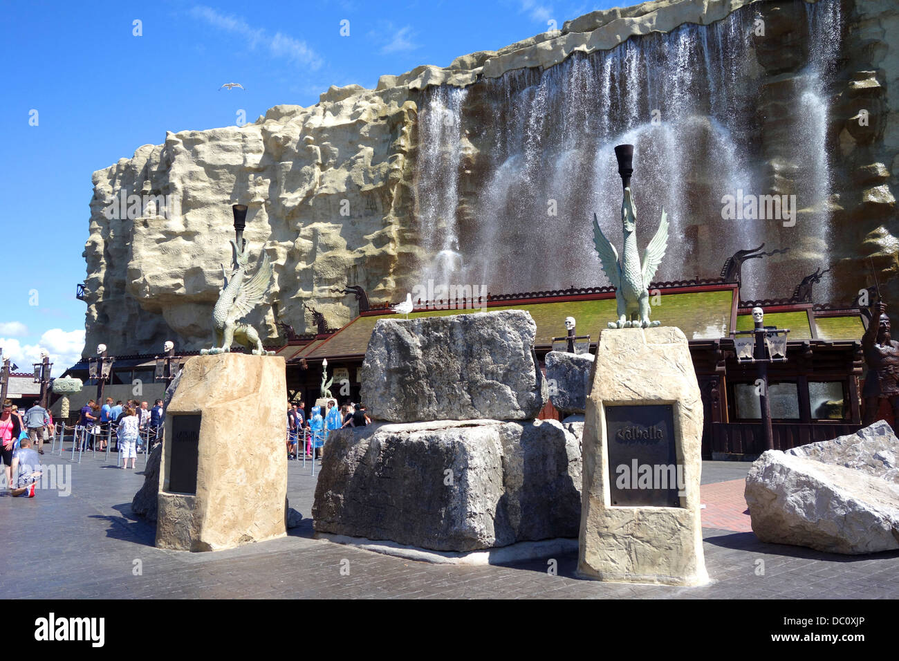 The ' Valhalla '  ride at Blackpool pleasure beach funfair Stock Photo