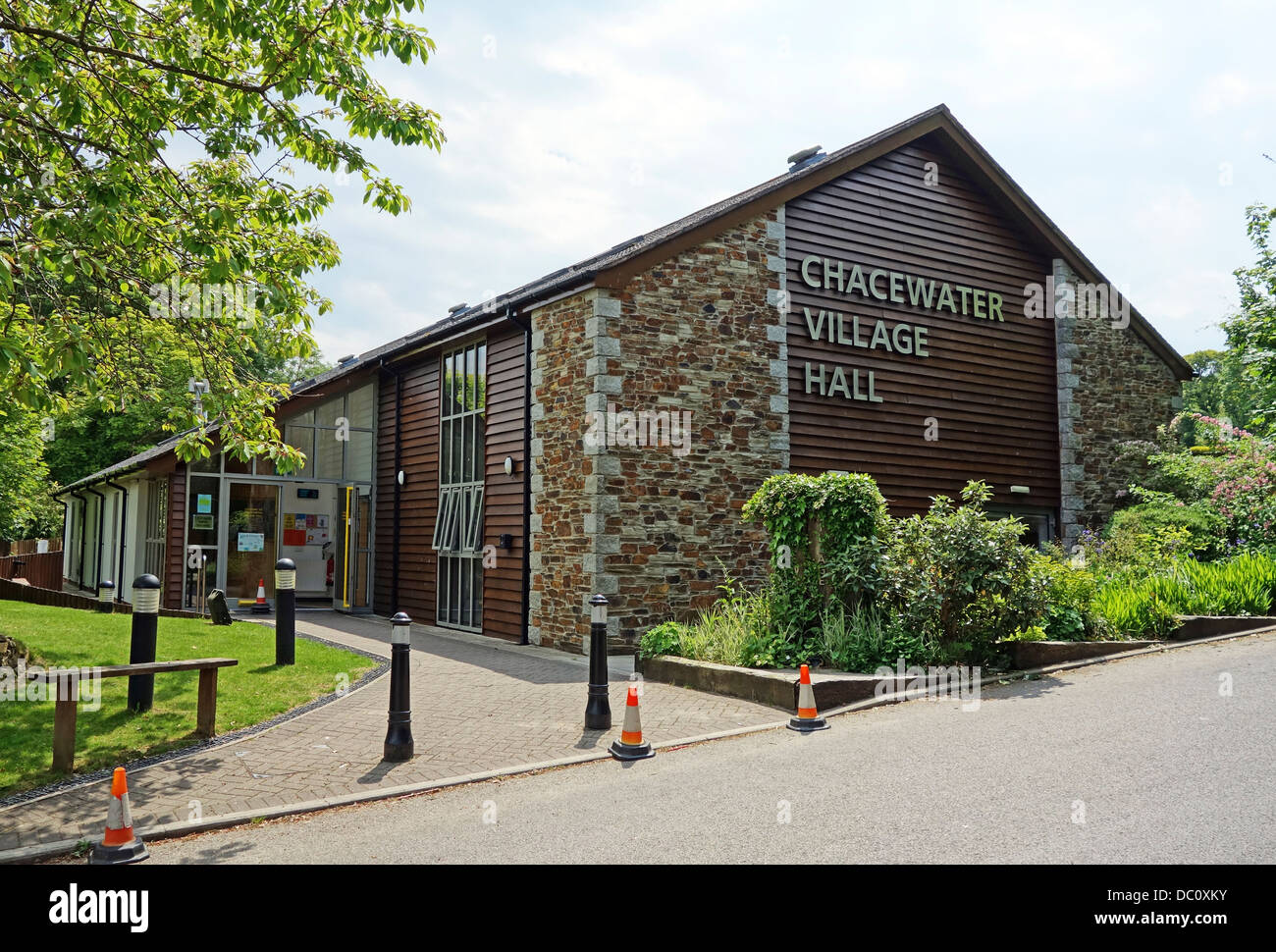 A village hall in a Cornish Village Stock Photo Alamy