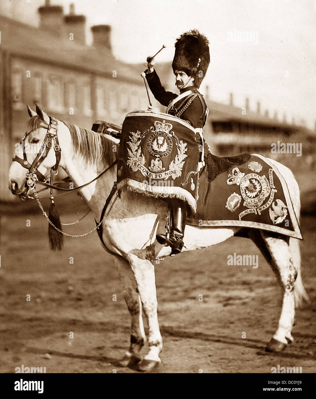 2nd Dragoons Regiment Victorian period Stock Photo