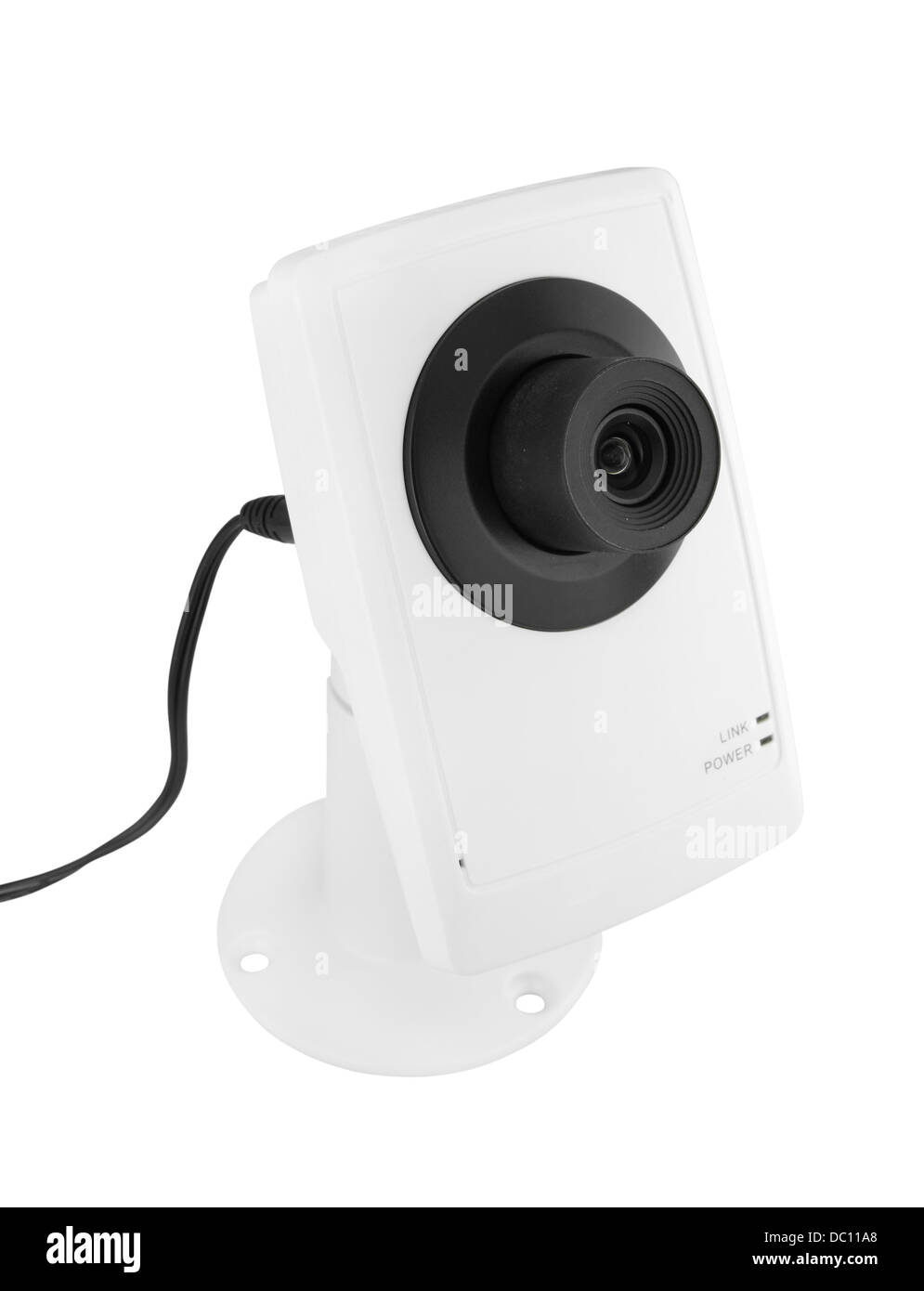 security camera on white background Stock Photo
