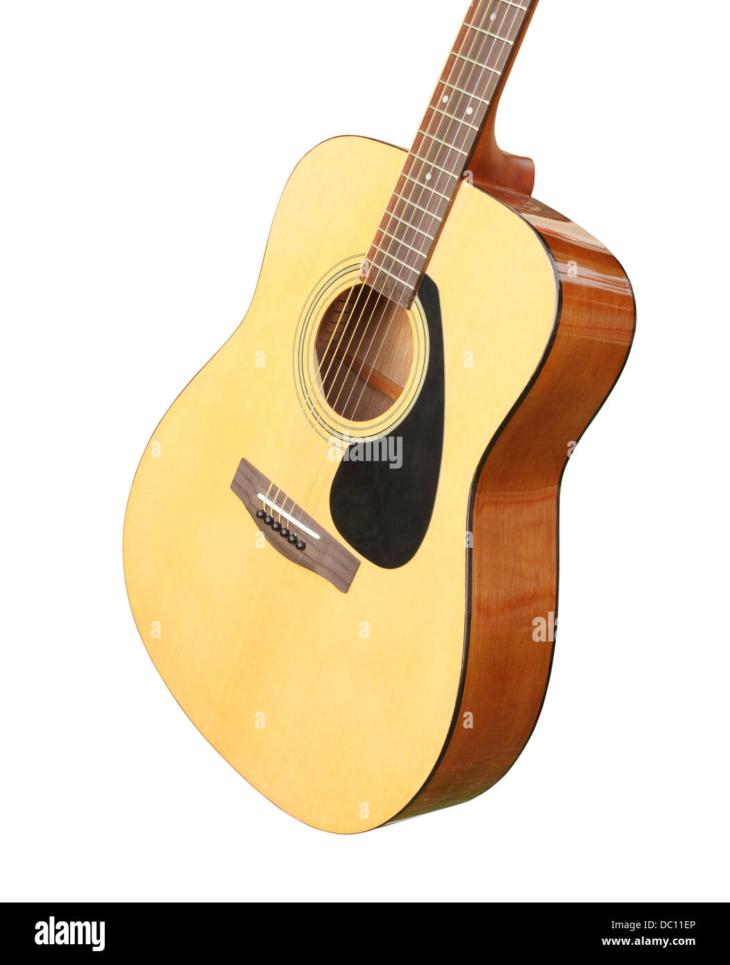 acoustic classic guitar on white background Stock Photo Alamy