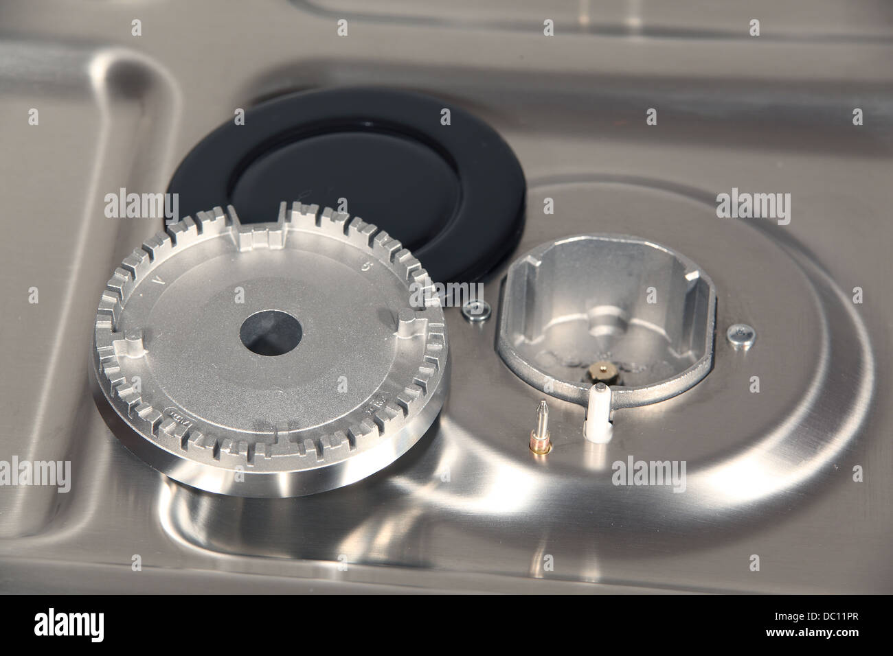 Parts of gas burner Stock Photo Alamy