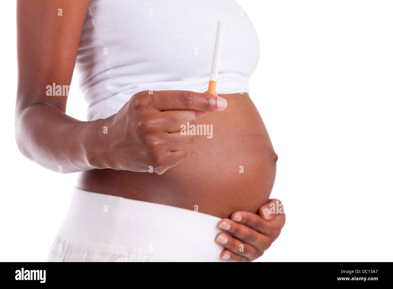 Baby Daywater Birth Pregnant Black Woman Stock Photo - Download