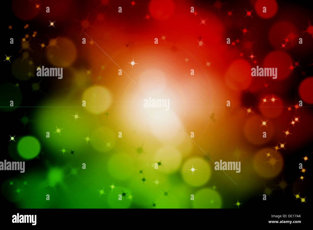 abstract magic sun light ray with glittering stars and bokeh Stock ...