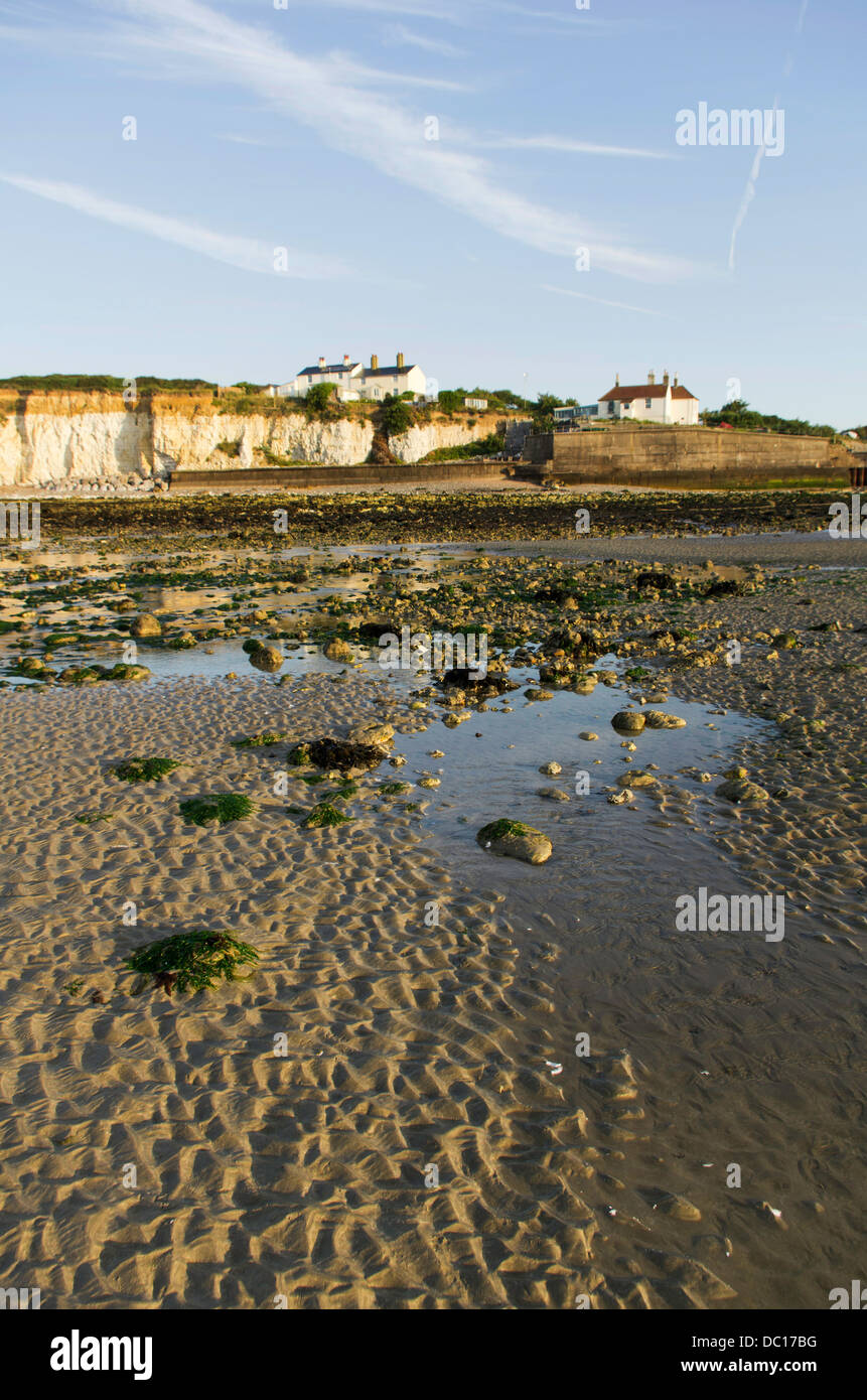 Coastguard Cottages, a different view. This photograph was taken at Cuckmere Haven, East Sussex Stock Photo