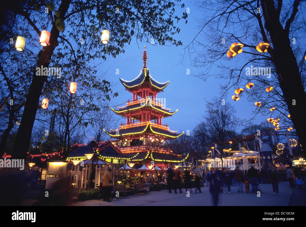 Tivoli Gardens Copenhagen Denmark Stock Photo 59035556 Alamy