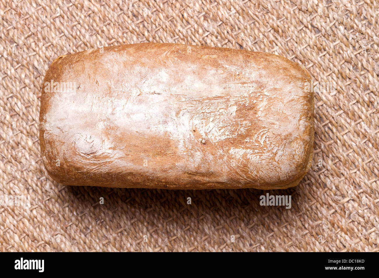 Loaf of home baked bread Stock Photo