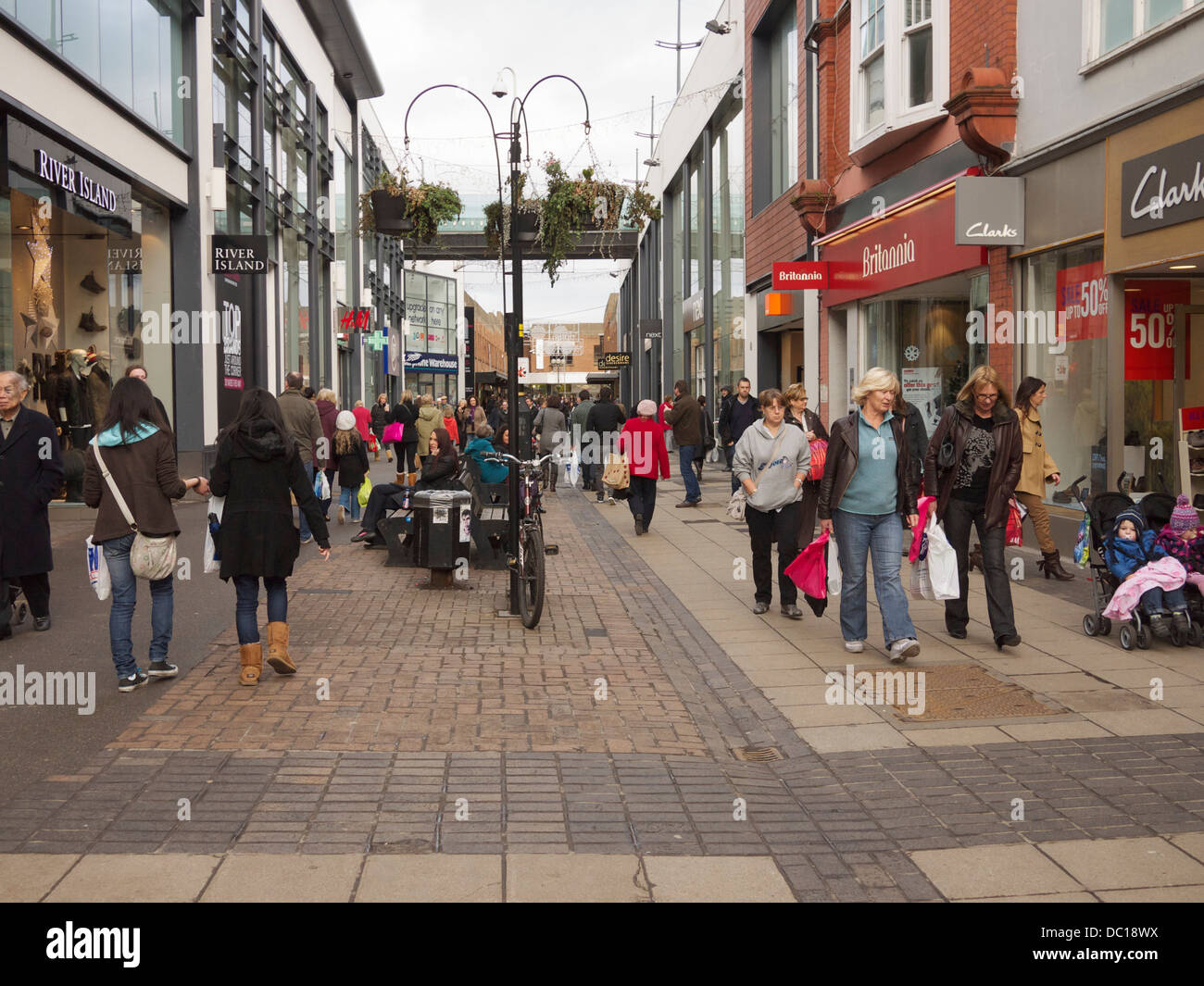 Scenes around Altrincham: Market town since 1290 Stock Photo