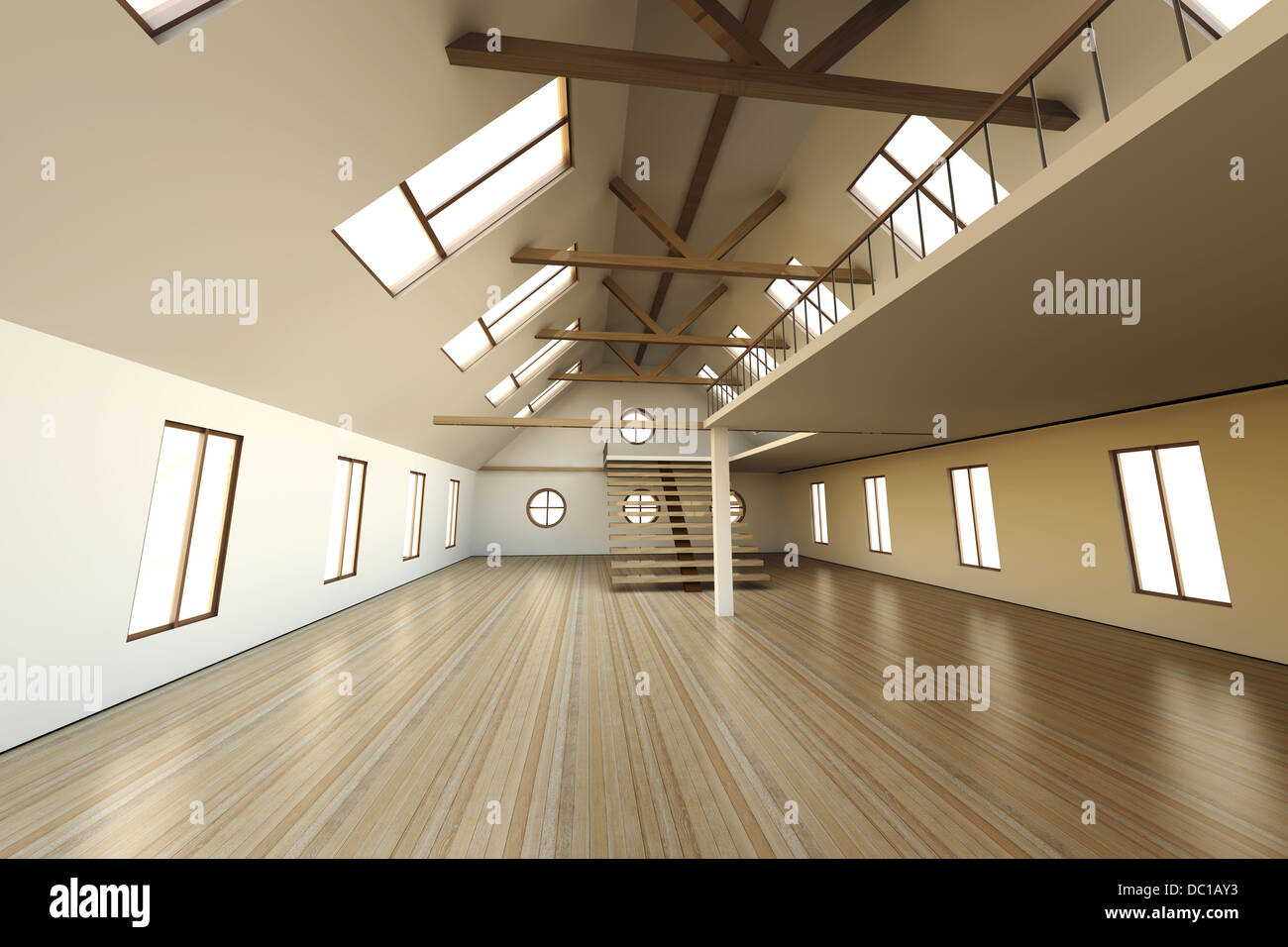 Architecture interior visualisation. 3D rendered Illustration Stock ...