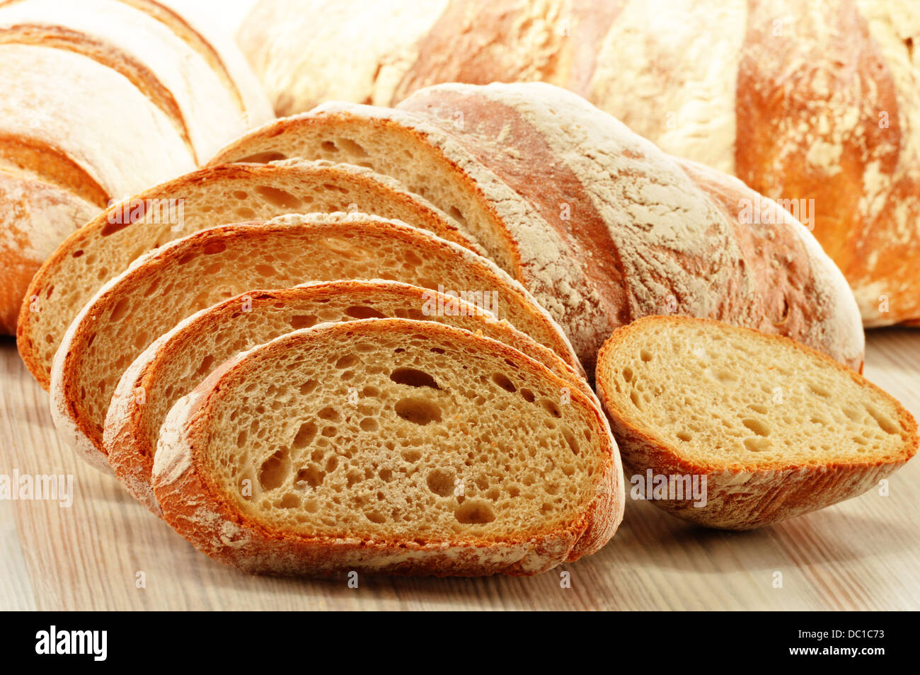 Composition with bread Stock Photo - Alamy