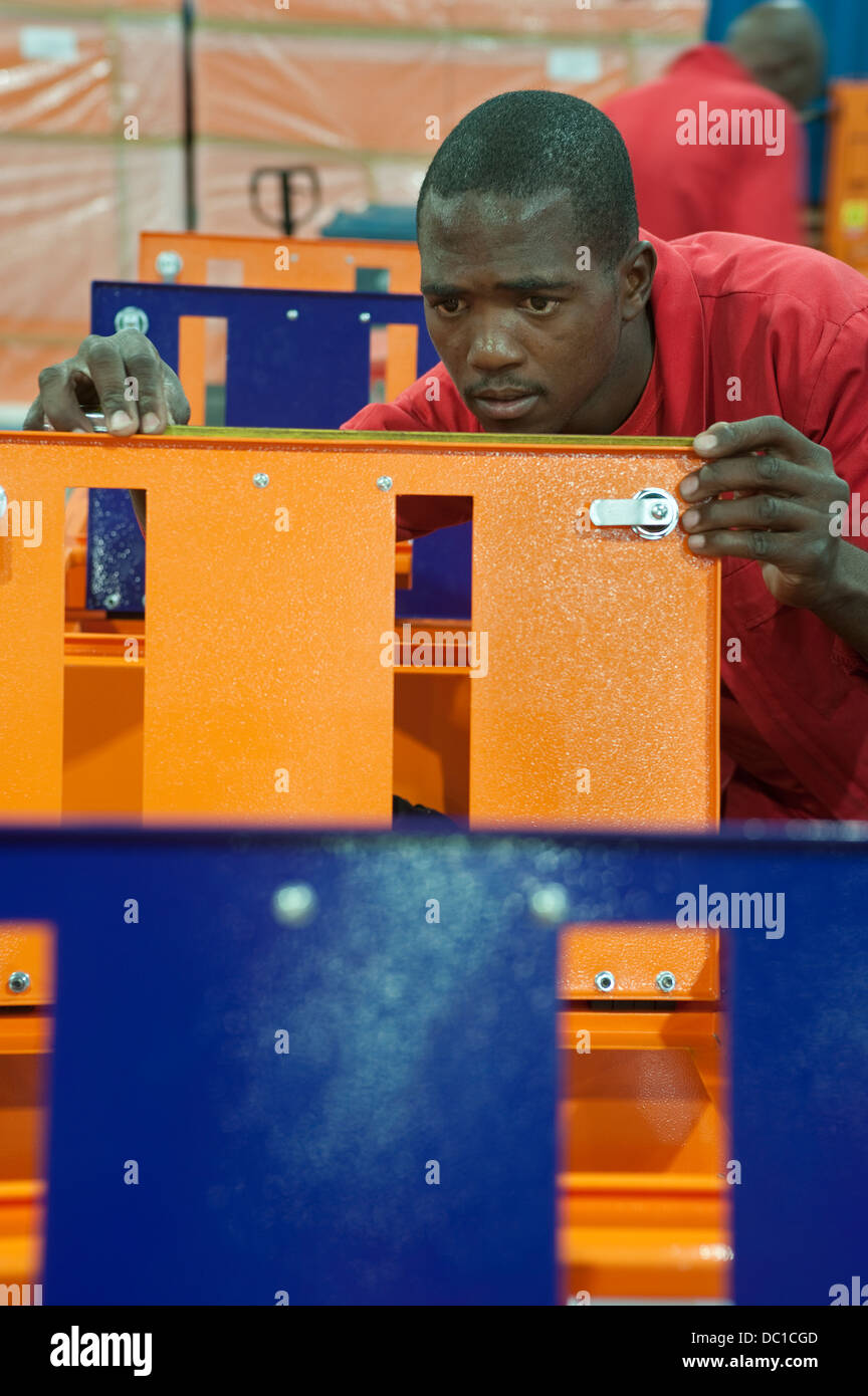 South Africa Johannesburg Boksburg Electrical component factory 22 April 2010 Sabelo Khumalo