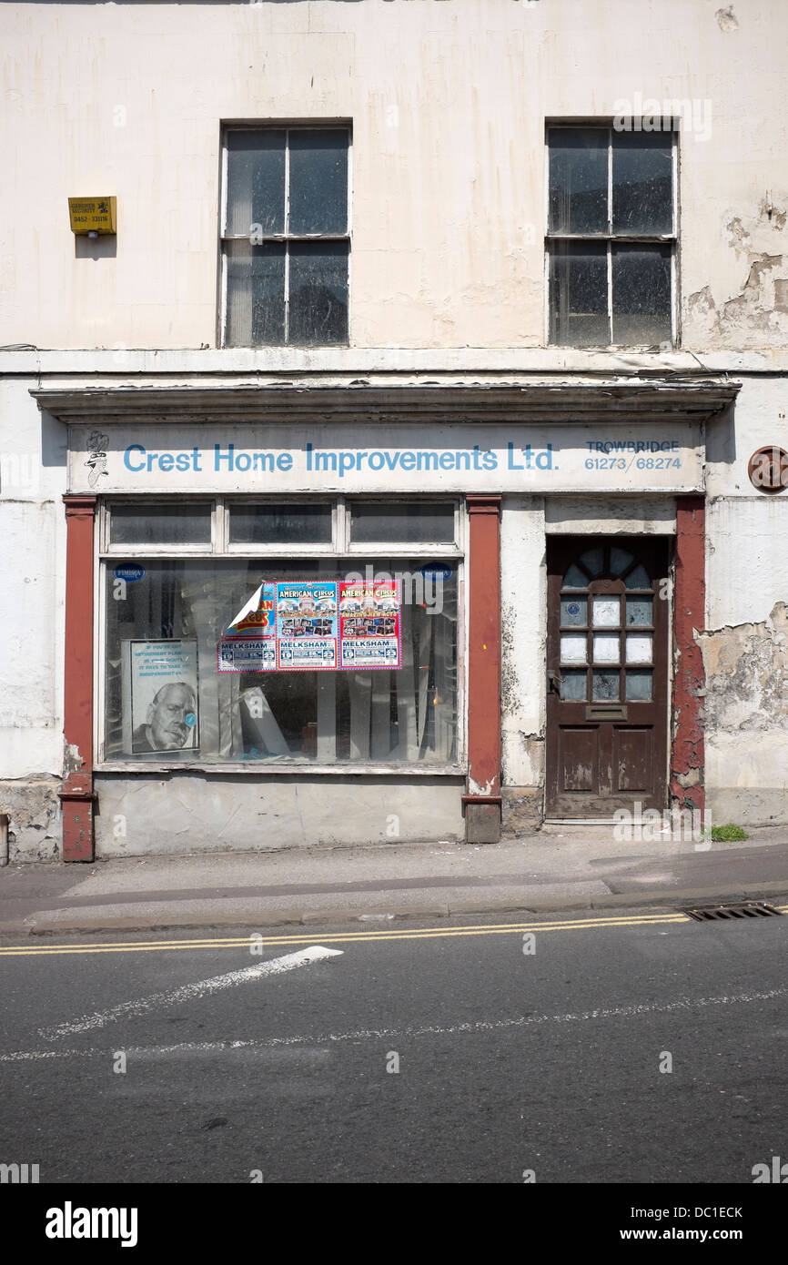 Run Down Property Business Trowbridge Stock Photo Alamy