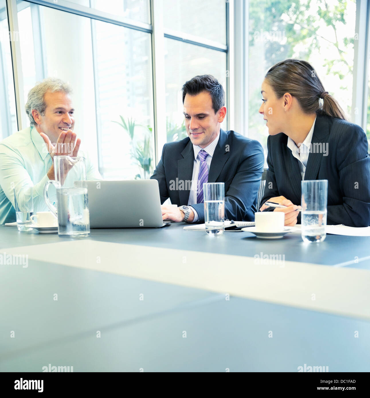 Business people meeting at conference hi-res stock photography and