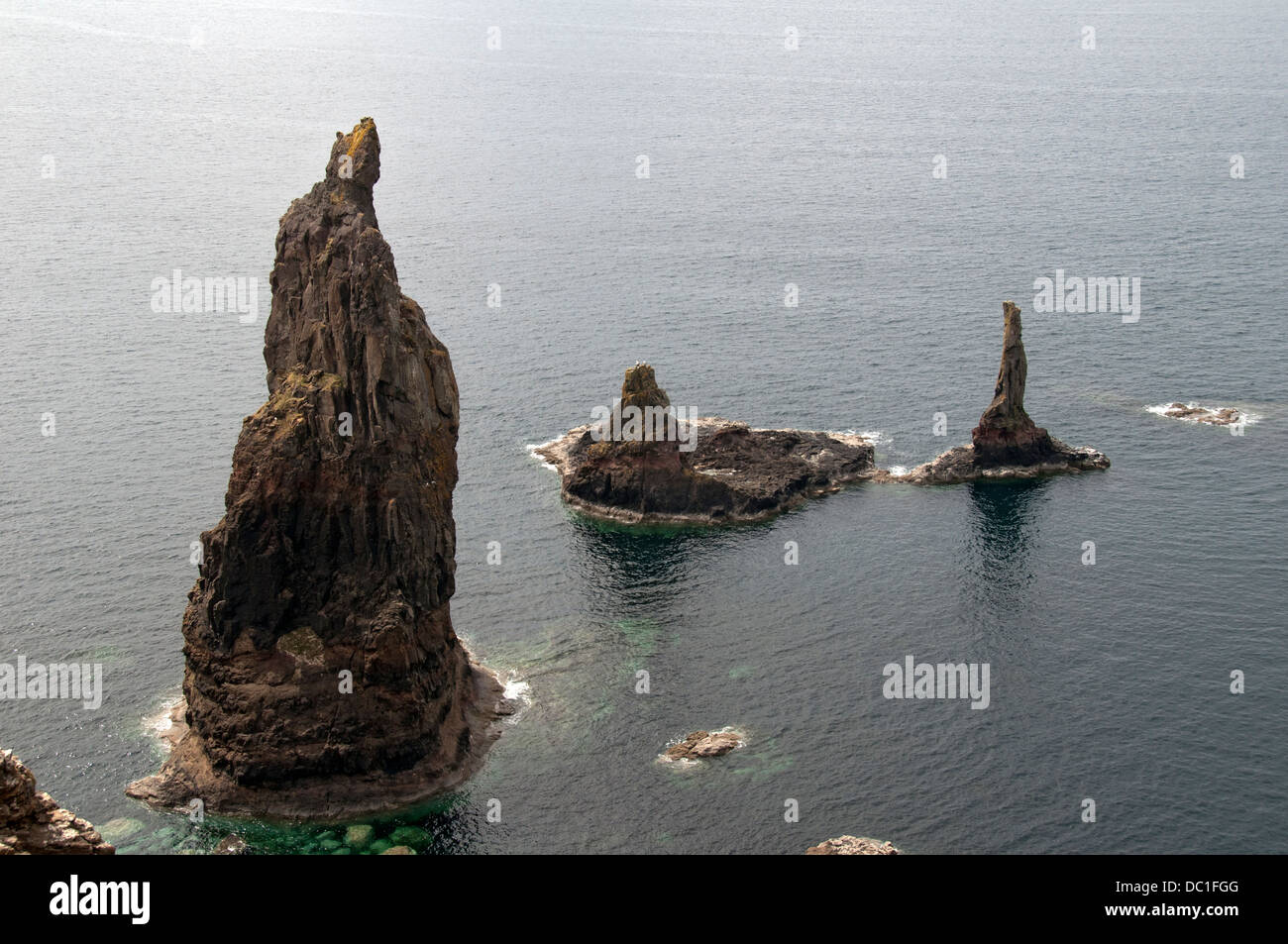 The sea stacks known as McLoad's Maidens on the Duirinish coast, Isle ...