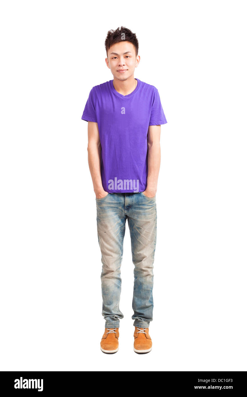 full length of stylish young man Stock Photo - Alamy