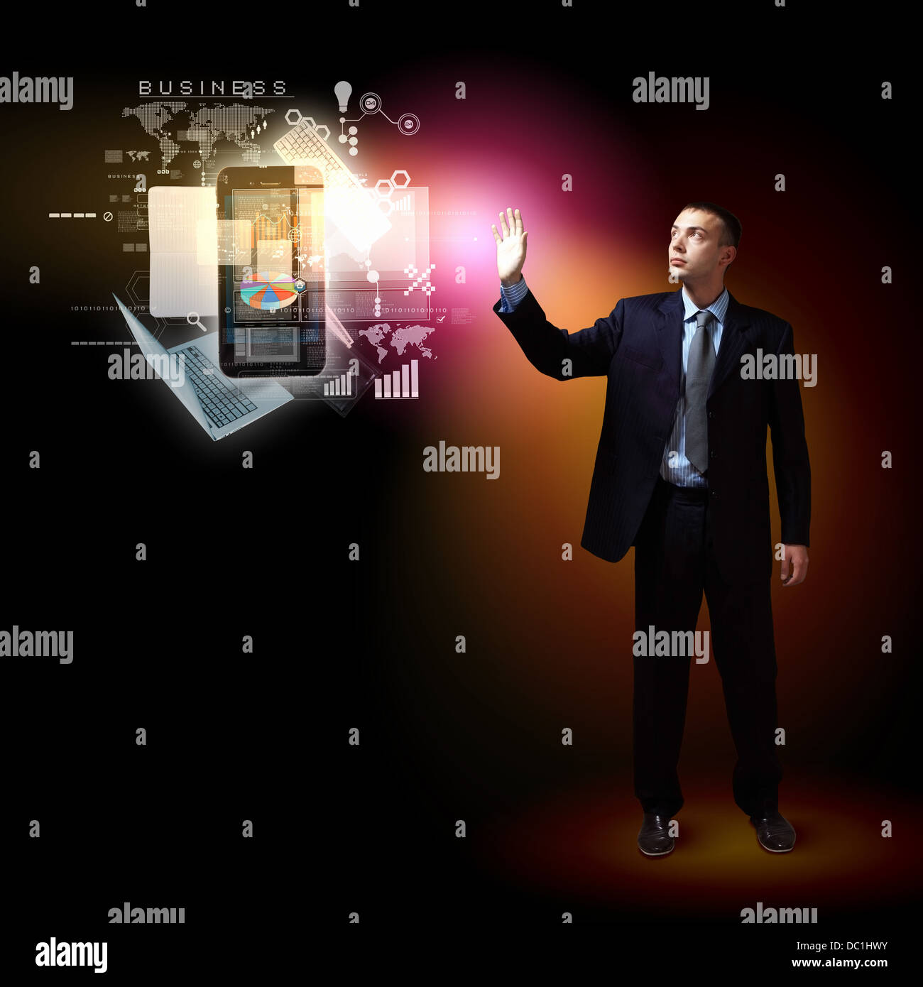 Modern technology in business Stock Photo Alamy