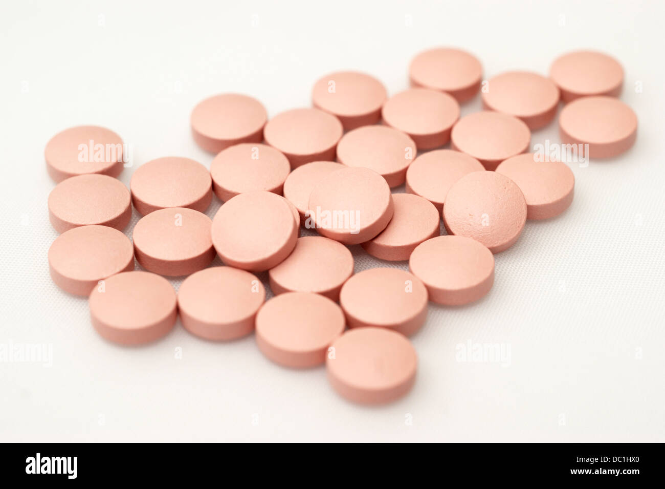 Vitamin B complex tablets ( revolutionary weapon against age-related memory loss and Alzheimer's disease) Stock Photo