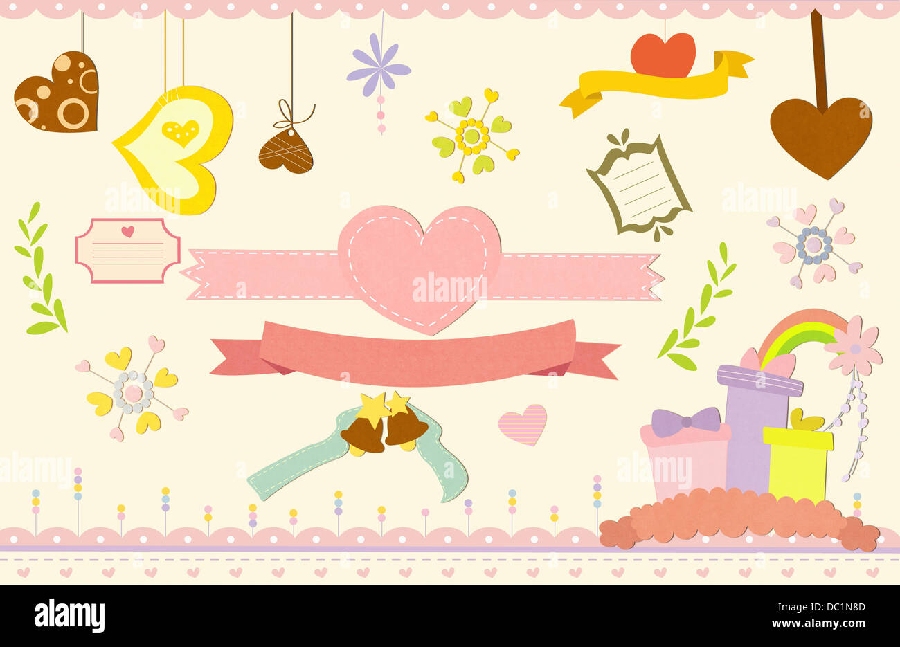 illustration set of memo designs Stock Photo - Alamy