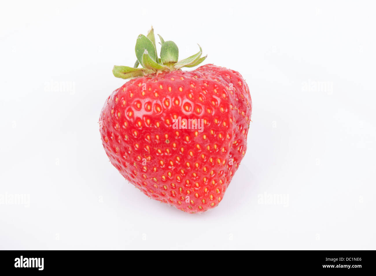 Strawberry fruits isolated on white background Stock Photo - Alamy