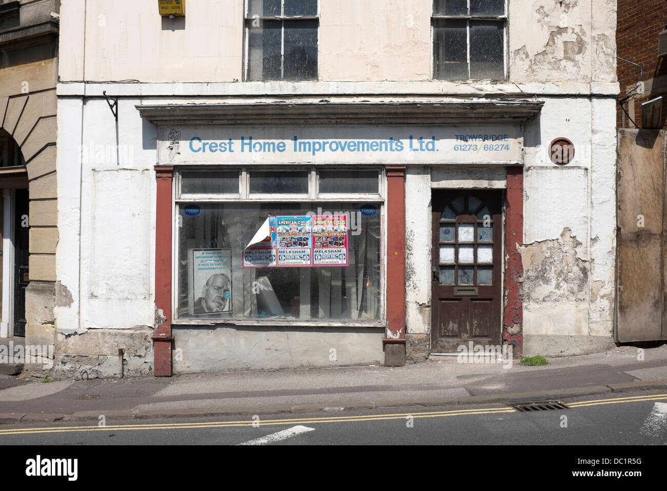 Run Down Property Business Trowbridge Stock Photo Alamy