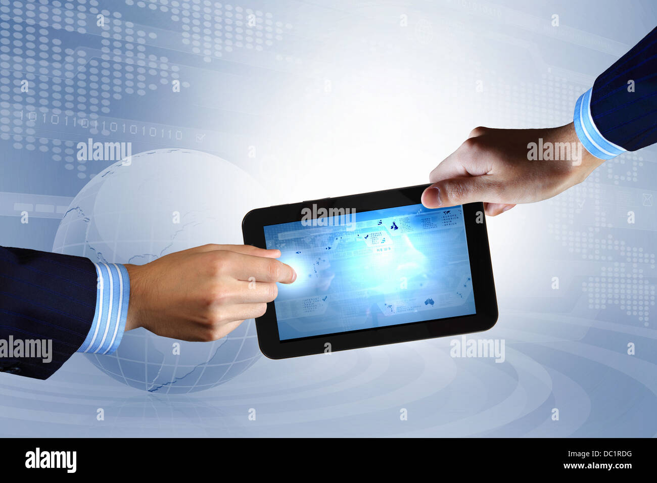 Modern computer technology in business Stock Photo - Alamy