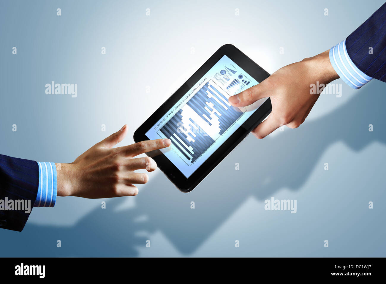 Modern computer technology in business Stock Photo Alamy