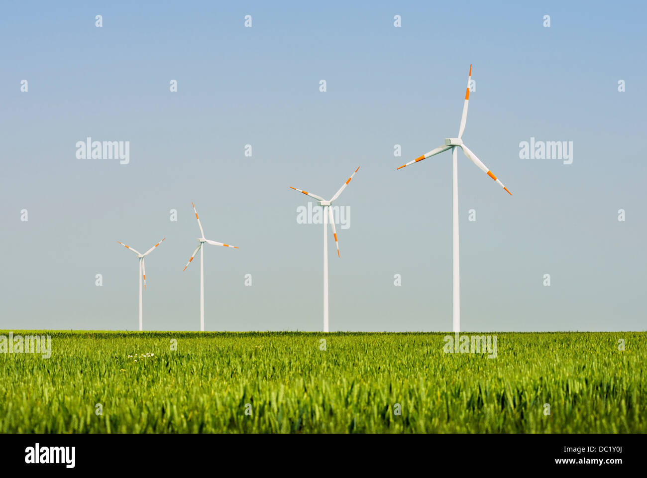 Wind turbines, Selfkant, Germany Stock Photo Alamy