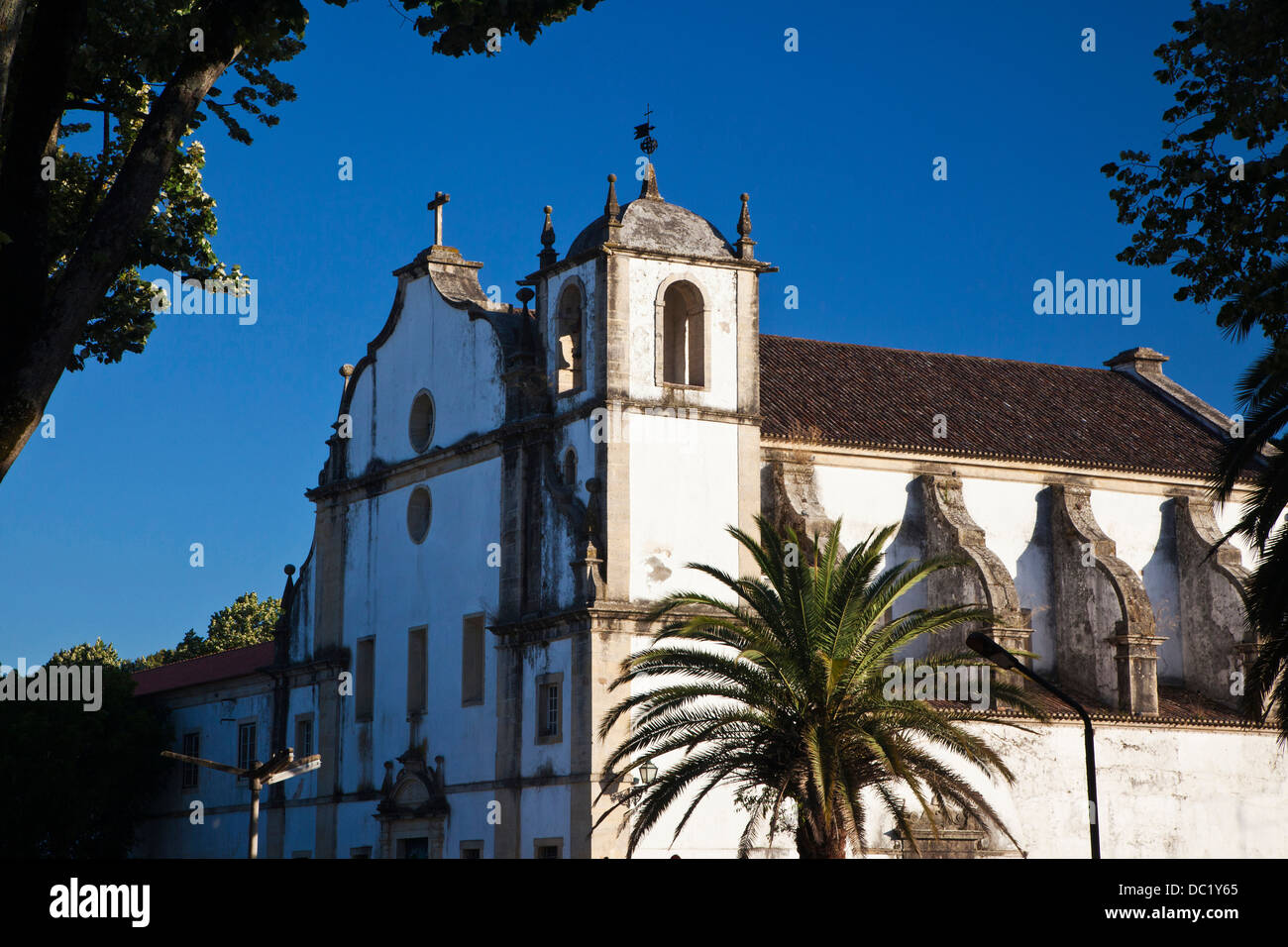 Europe, Portugal, Tomar. The Convent of San Francisco de Tomar, founded in 1624 and completed in 1660. Stock Photo