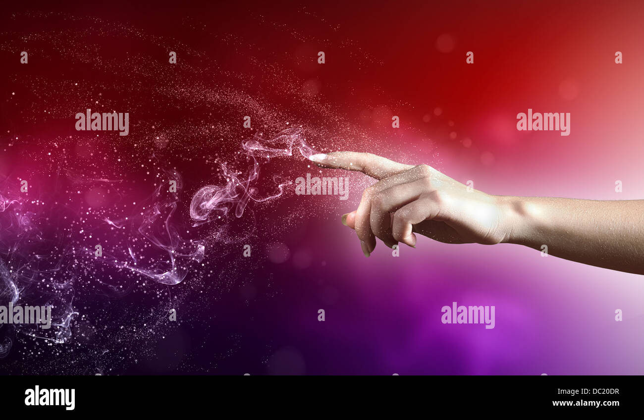 magical hands conceptual image Stock Photo - Alamy