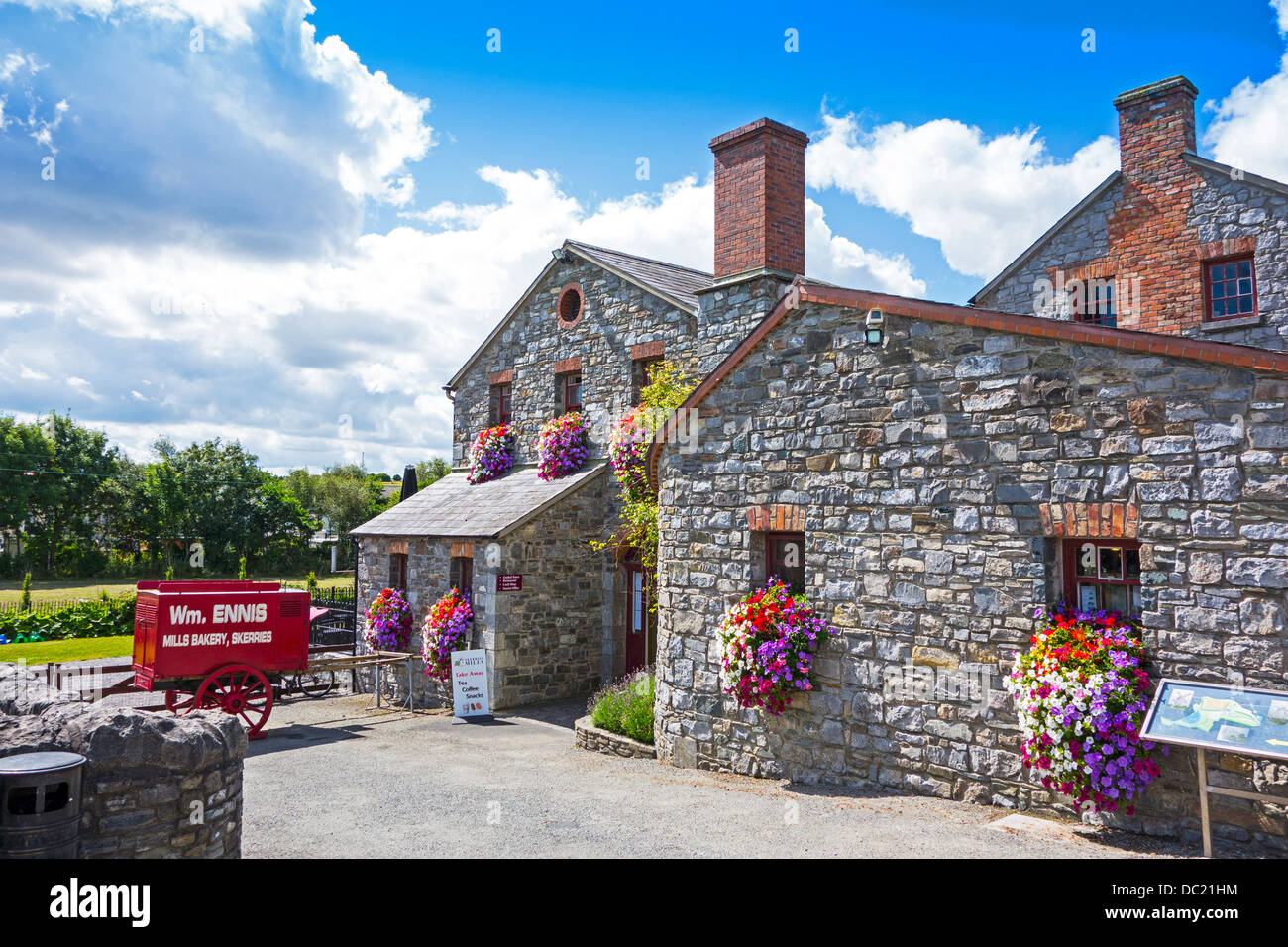 Skerries Mills Museum, county Dublin, Ireland restored old mill and