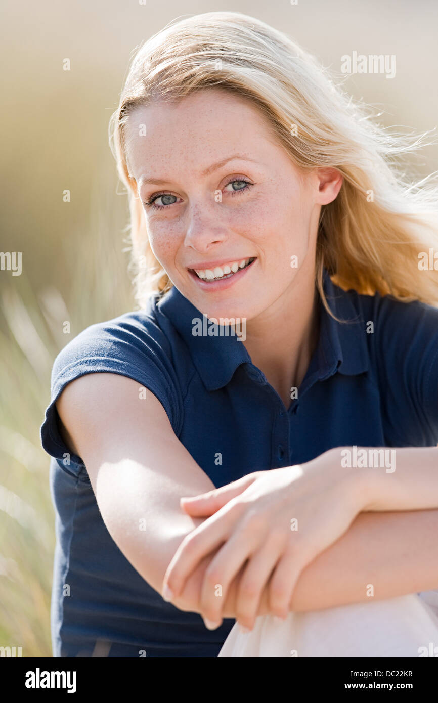 Portrait happy smile woman hi-res stock photography and images - Alamy