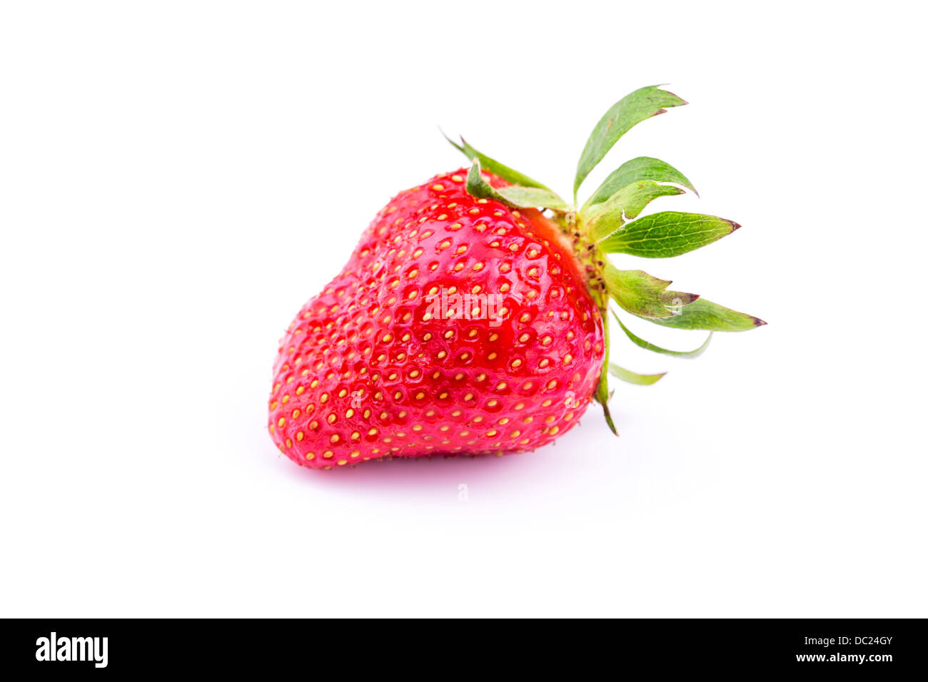 Fresh strawberry isolated on white background. Studio macro Stock Photo ...