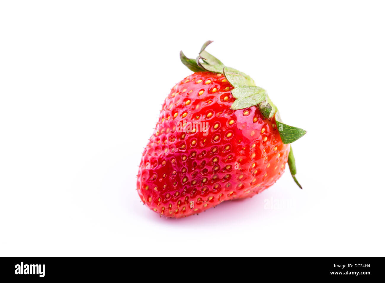 Fresh strawberry isolated on white background. Studio macro Stock Photo ...