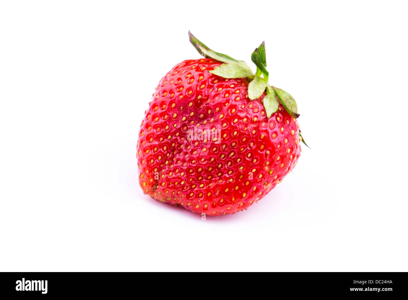 Fresh strawberry isolated on white background. Studio macro Stock Photo ...